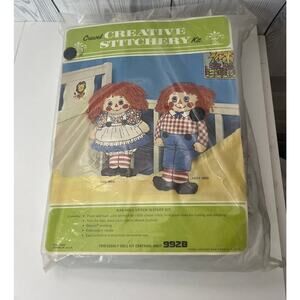 Vintage Raggedy Andy Doll Crewel Creative Stitchery Kits 9928 - Andy only